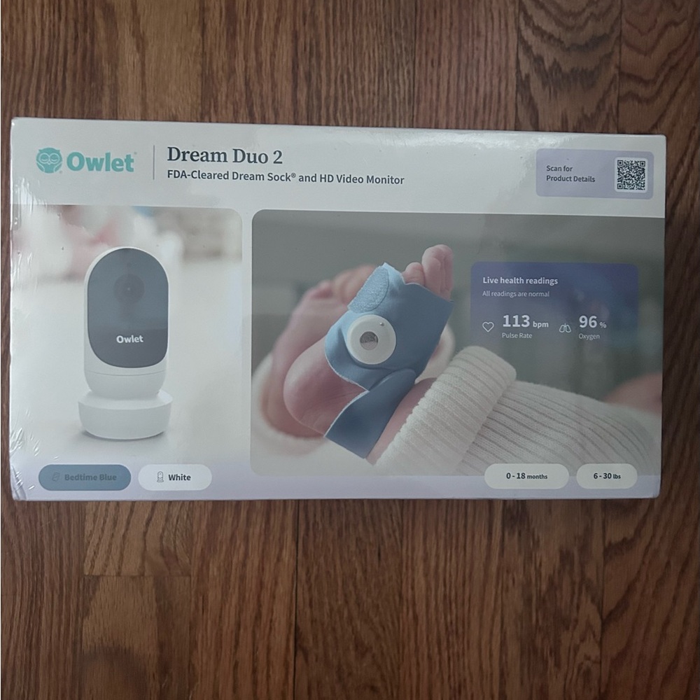 Owlet Dream Duo 2 Sock and HD Video Monitor